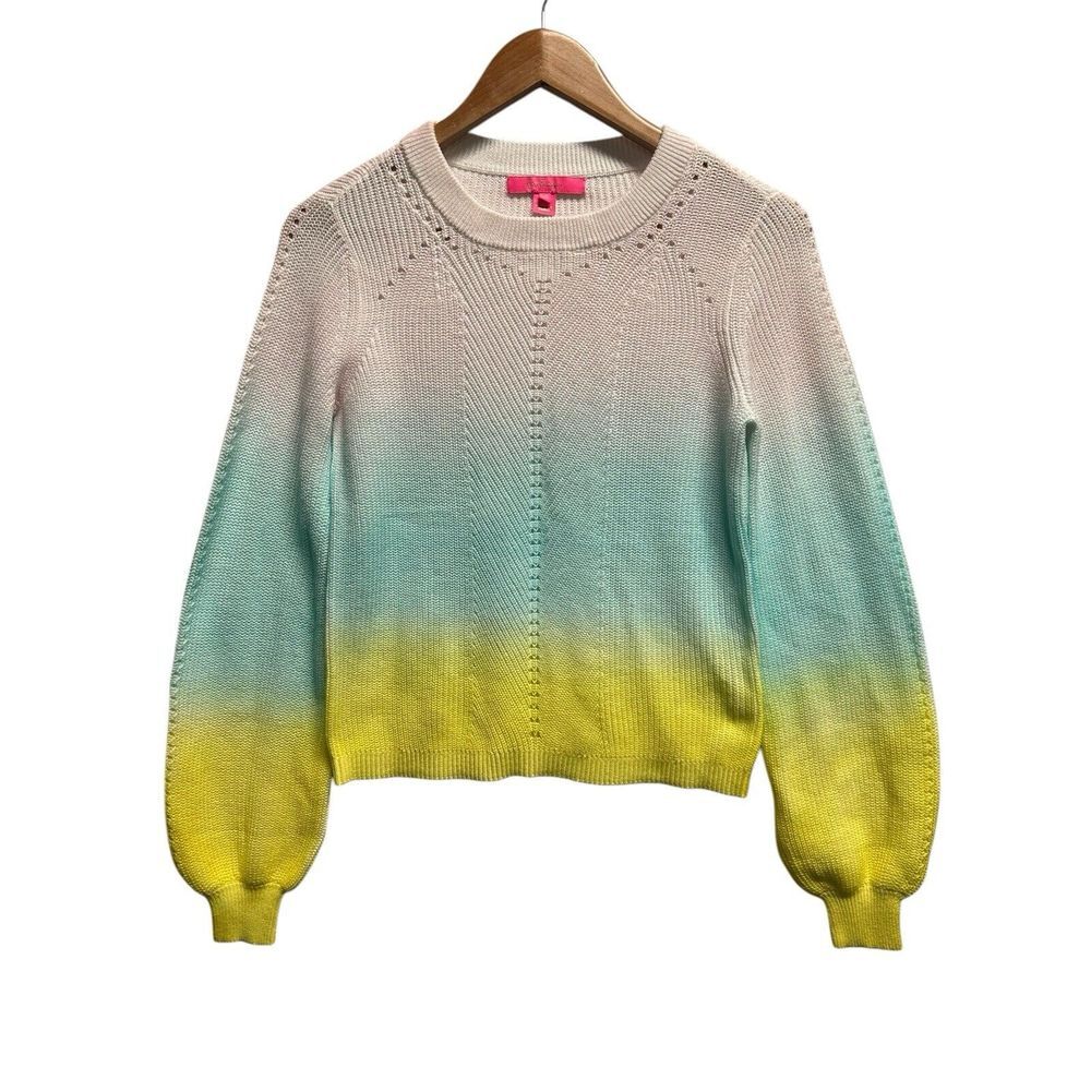 Lilly Pulitzer Ritzanna Sweater Size XS Ombré Spring Easter Colors